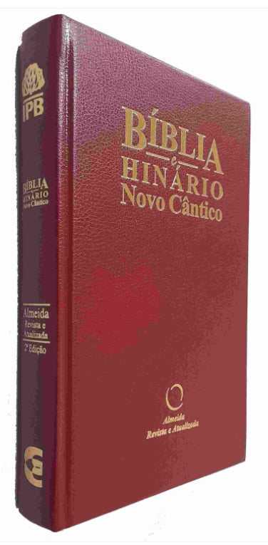Bíblia e hinário novo cantico (VINHO) - capa dura
