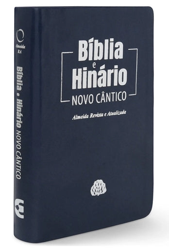 Bíblia e Hinário Novo Cântico IPB - Capa azul nobre