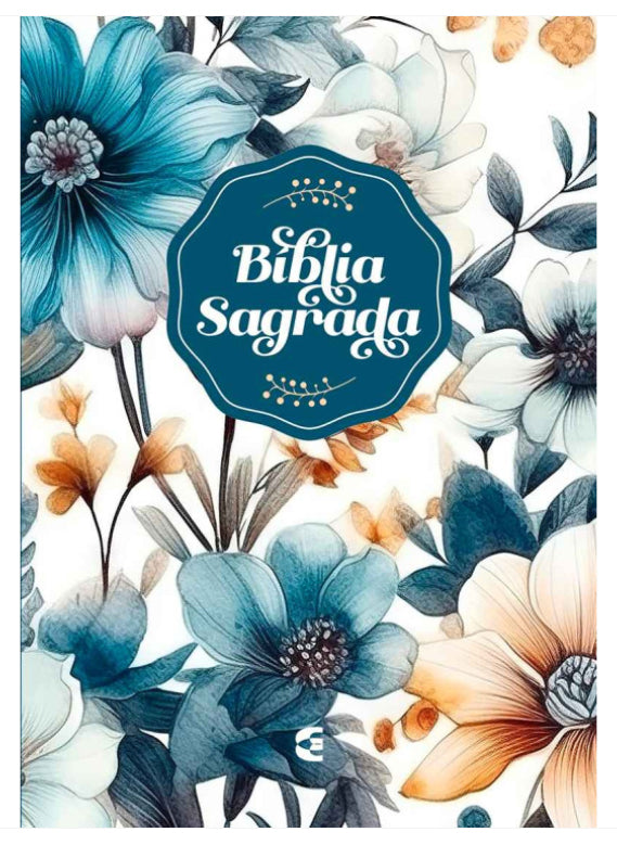 Bíblia RA - Azul Flor - Capa dura