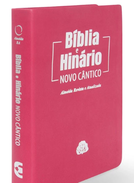 Bíblia E Hinário Novo Cântico (rosa) -  Capa macia